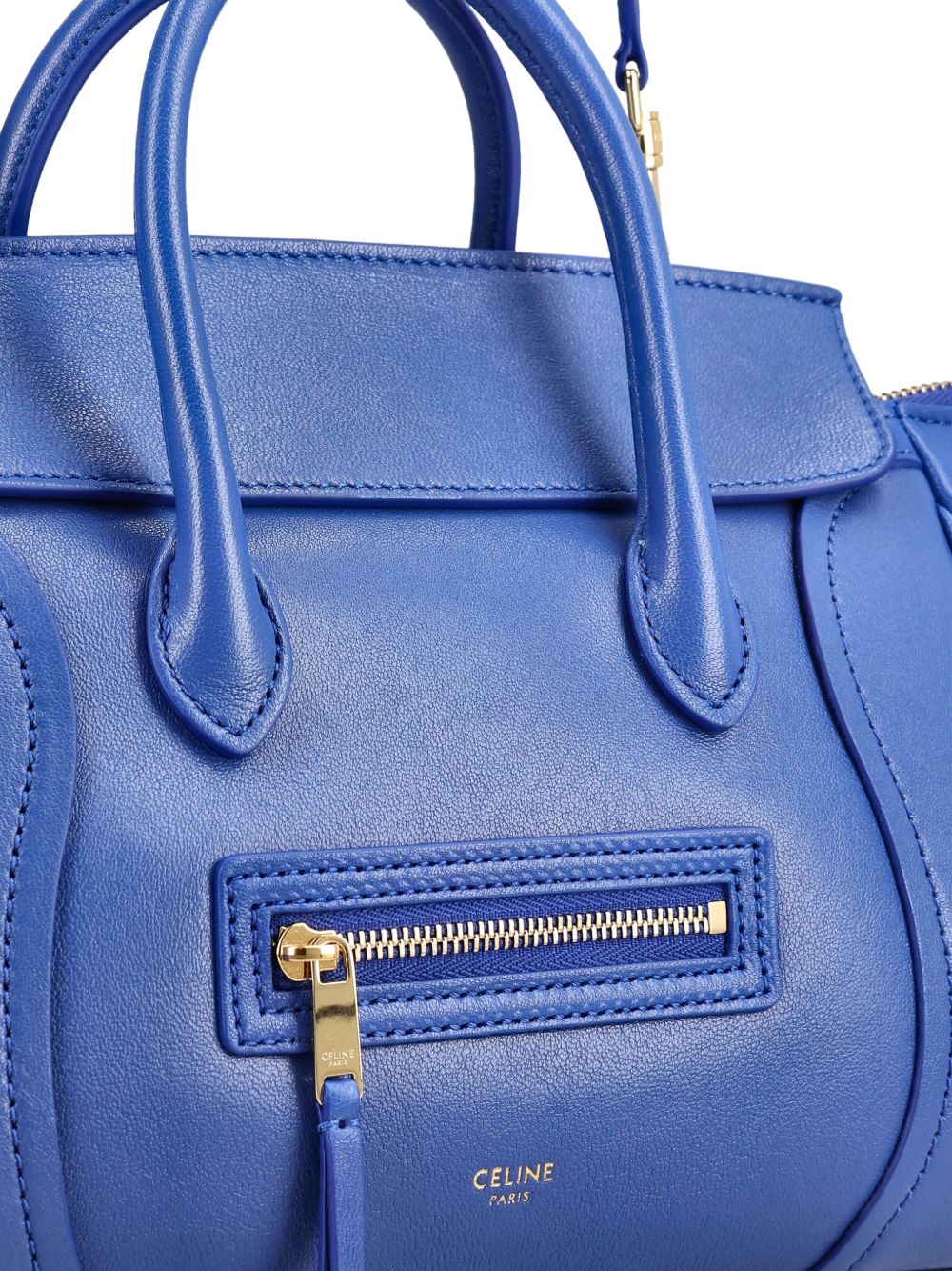 Celine Women Luggage Small Leather Tote Bag