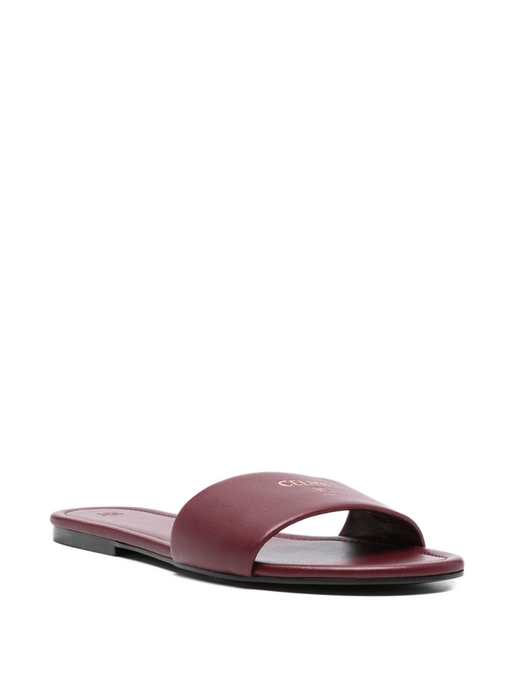 Celine Women Leather Flat Sandals