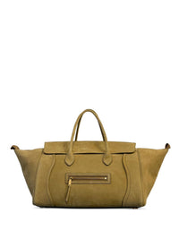 Celine Women Luggage Medium Leather Tote Bag