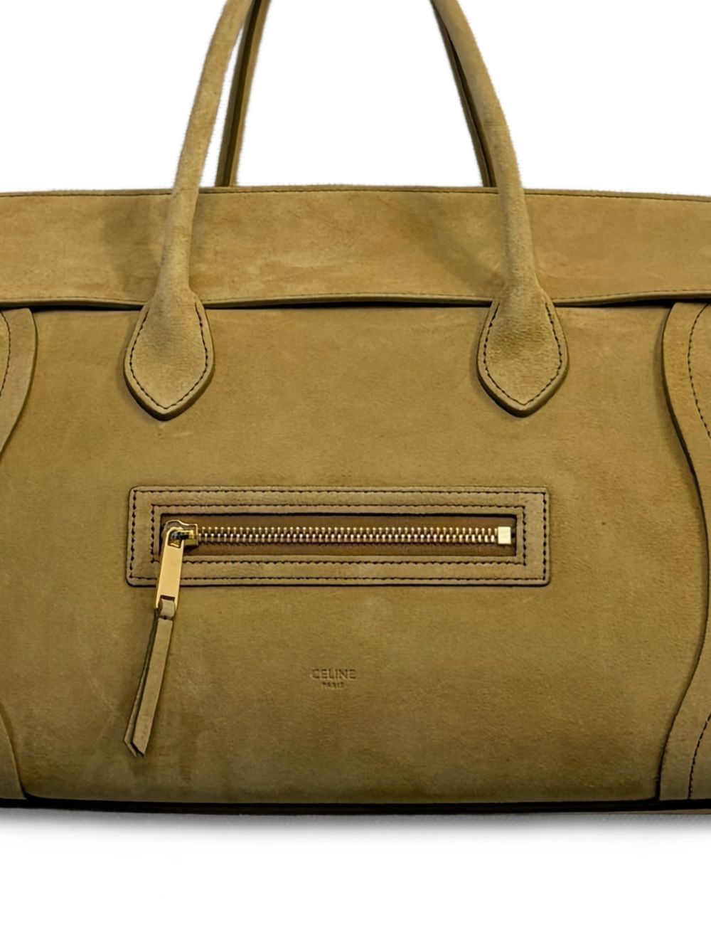 Celine Women Luggage Medium Leather Tote Bag