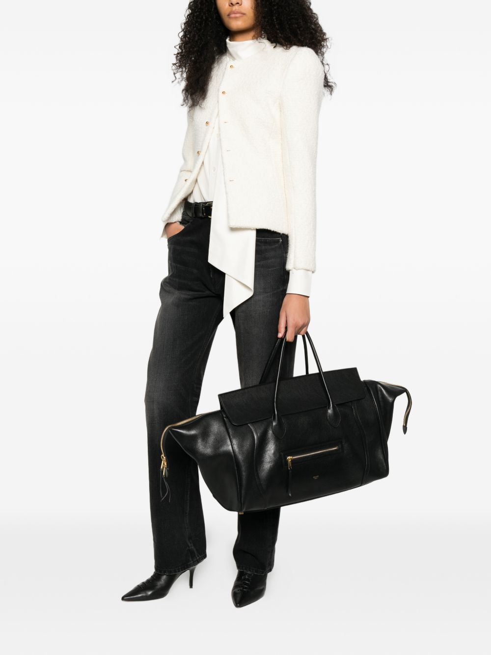 Celine Women Luggage Large Leather Tote