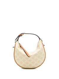 Celine Women Lulu Teen Triomphe Canvas Hobo Bag