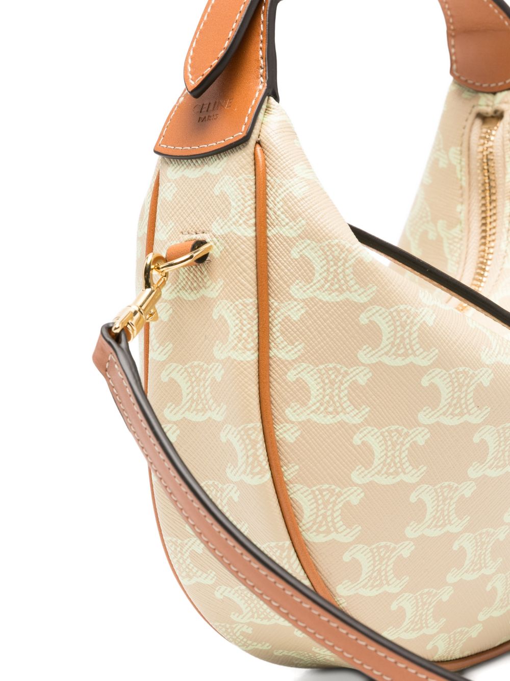 Celine Women Lulu Teen Triomphe Canvas Hobo Bag