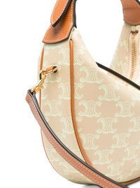 Celine Women Lulu Teen Triomphe Canvas Hobo Bag