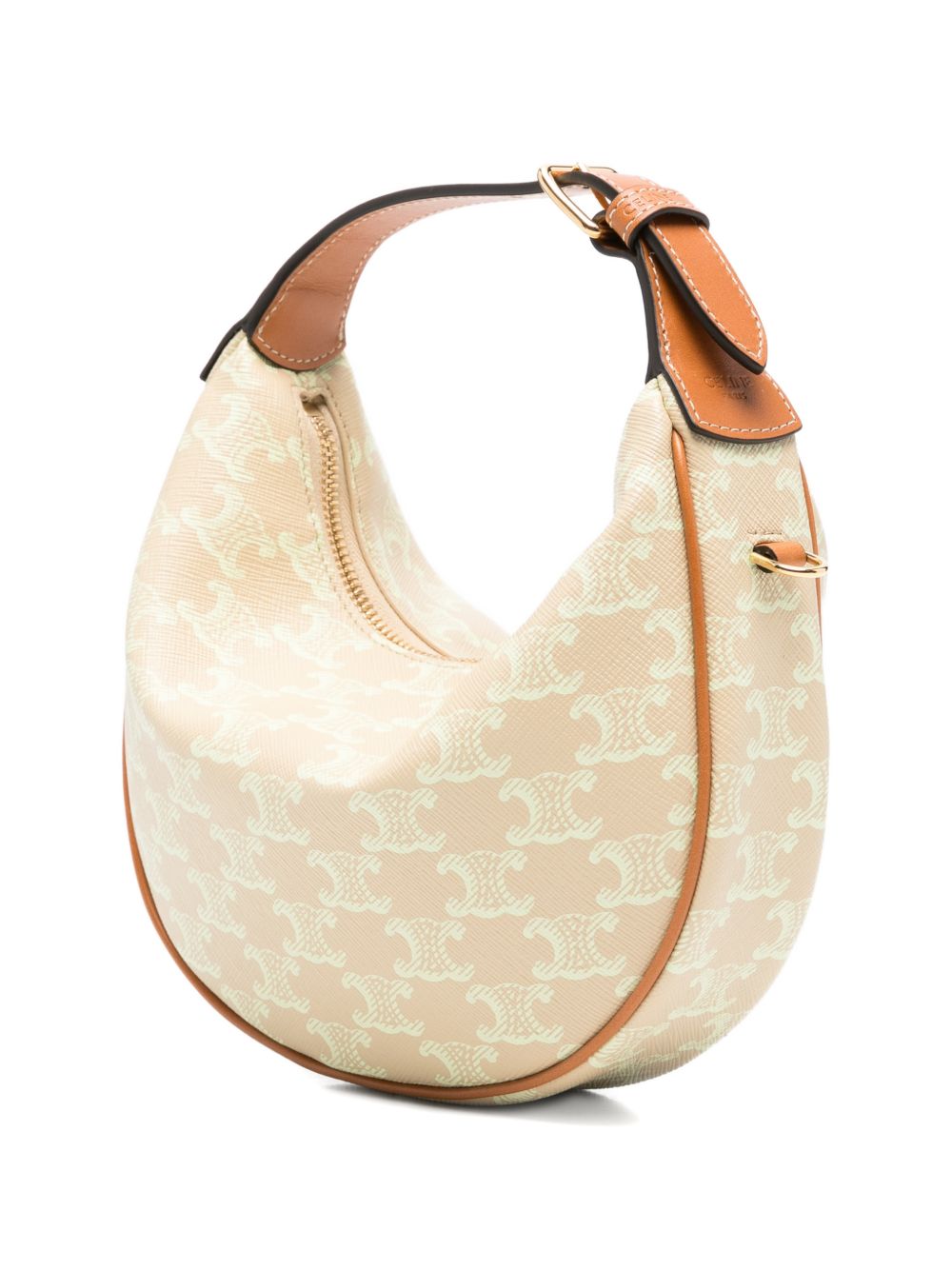 Celine Women Lulu Teen Triomphe Canvas Hobo Bag