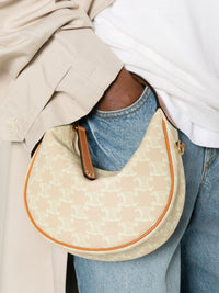Celine Women Lulu Teen Triomphe Canvas Hobo Bag