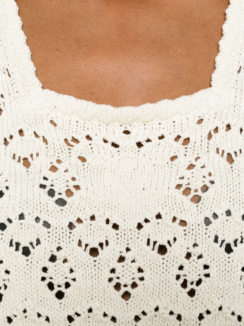 CELINE Celine Women Pointelle Cotton Top