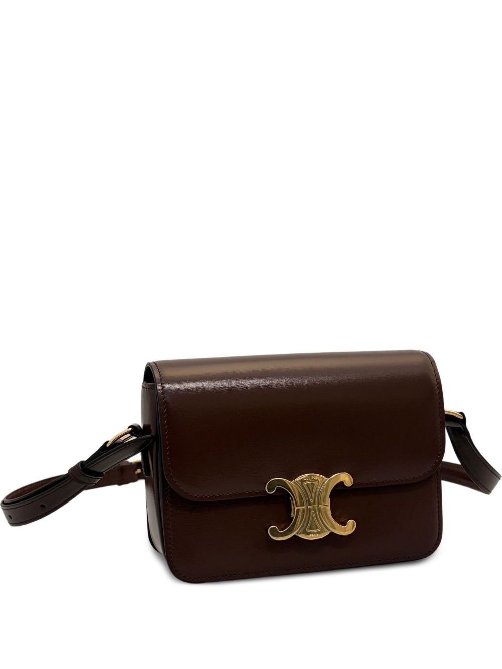 Celine Women Triomphe Teen Leather Crossbody Bag