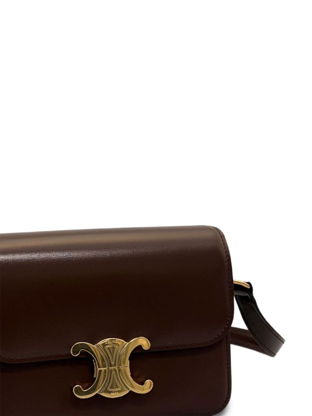 Celine Women Triomphe Teen Leather Crossbody Bag