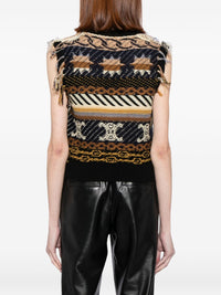 Celine Women Cashmere Jacquard Vest