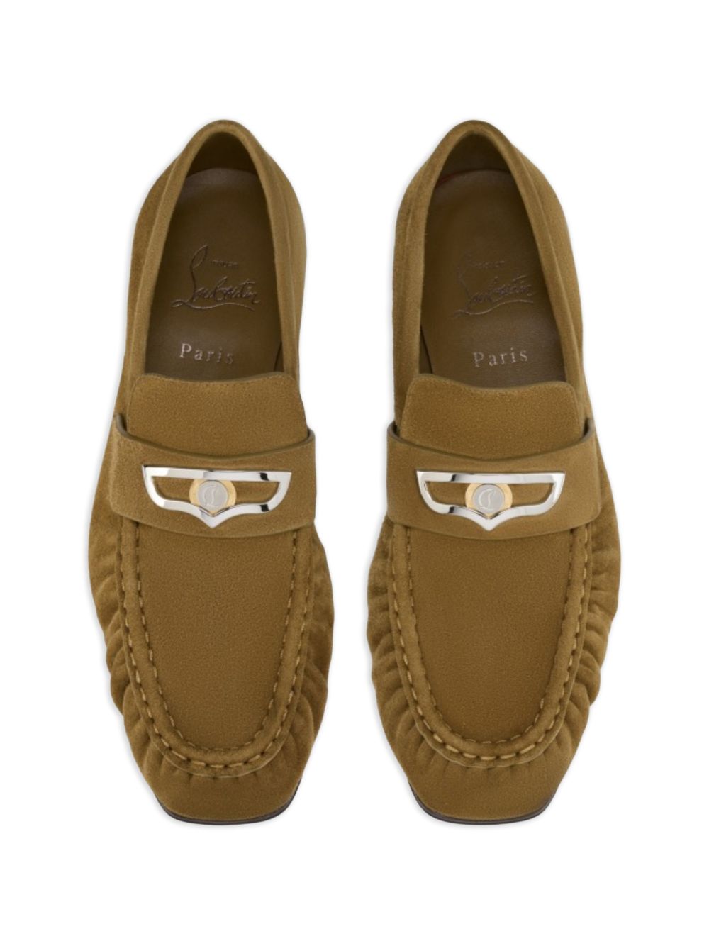 CHRISTIAN LOUBOUTIN Christian Louboutin Women Suede Leather Loafers