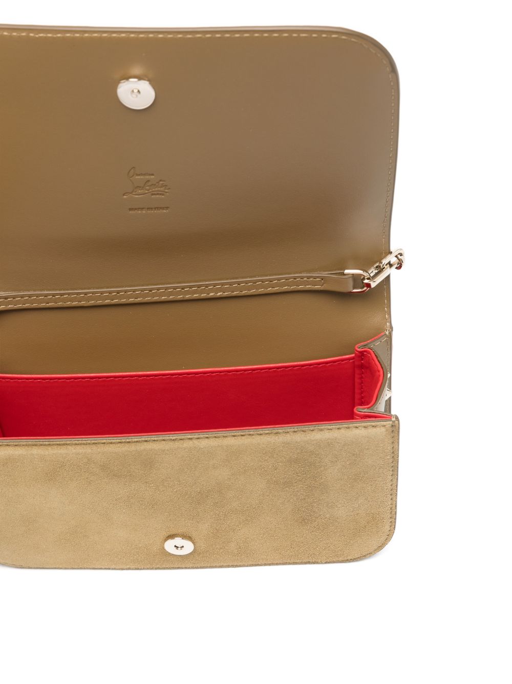 Christian Louboutin Women Paloma Suede Leather Clutch