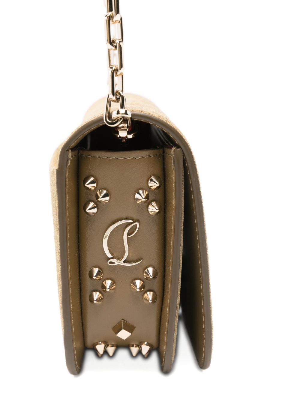 Christian Louboutin Women Paloma Suede Leather Clutch