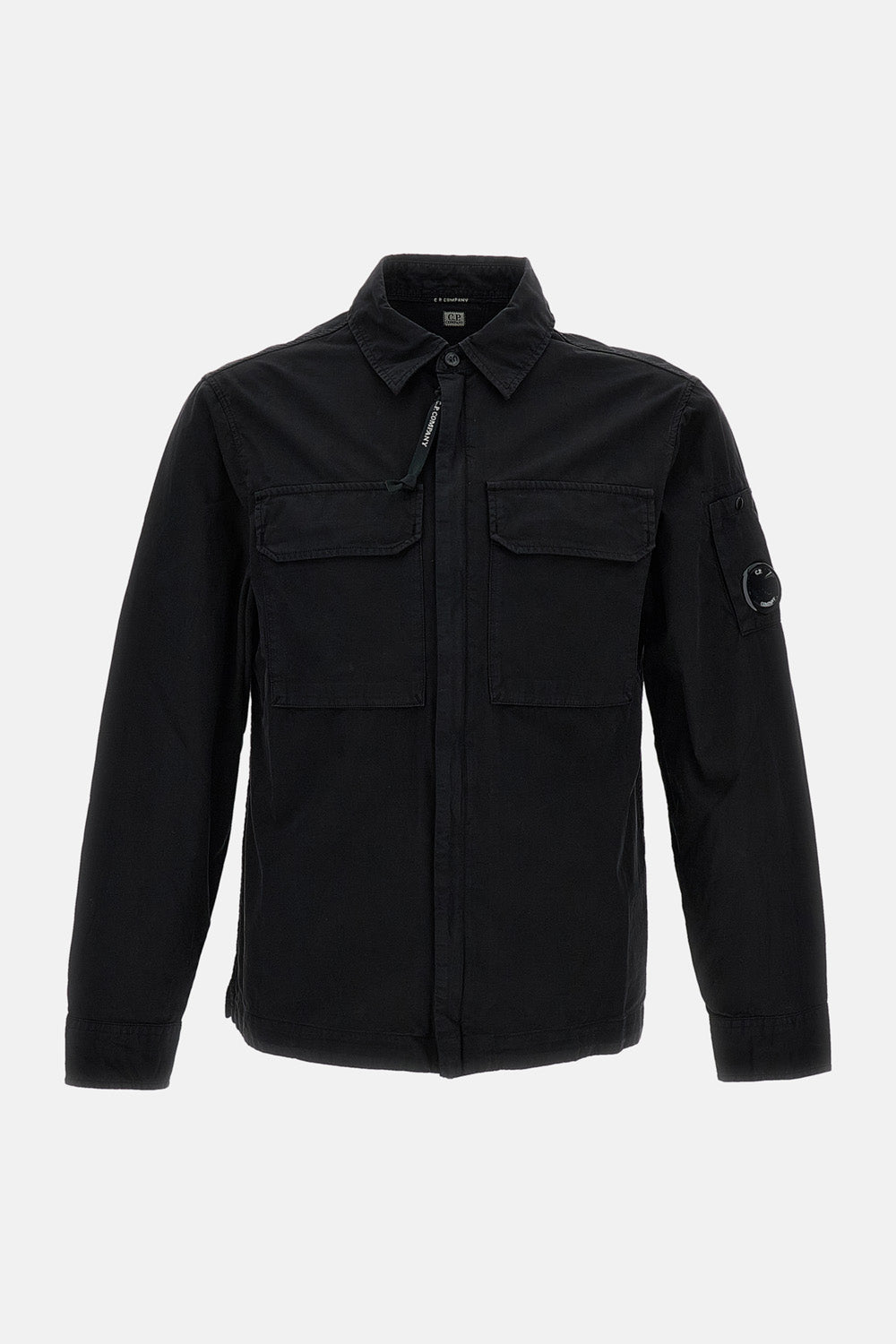 C.P. Company Men Oversized Organic Gabardine Zip-Up Shirt