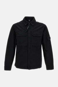 C.P. Company Men Oversized Organic Gabardine Zip-Up Shirt