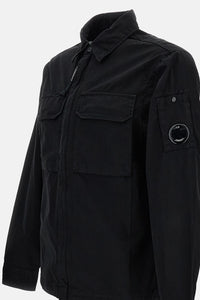 C.P. Company Men Oversized Organic Gabardine Zip-Up Shirt