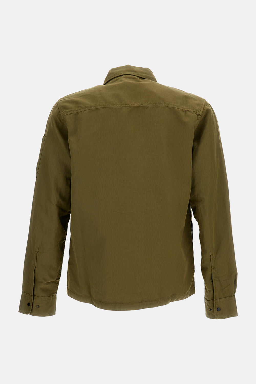 C.P. Company Men Oversized Organic Gabardine Zip-Up Shirt