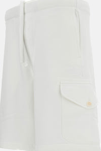 C.P. Company Men Diagonal Raised Fleece Cargo Sweatshorts