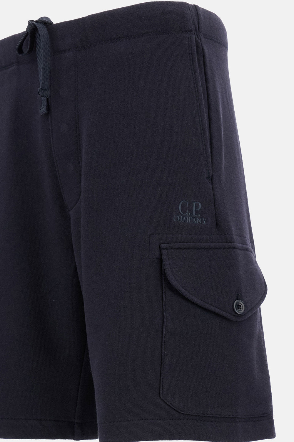 C.P. Company Men Diagonal Raised Fleece Cargo Sweatshorts