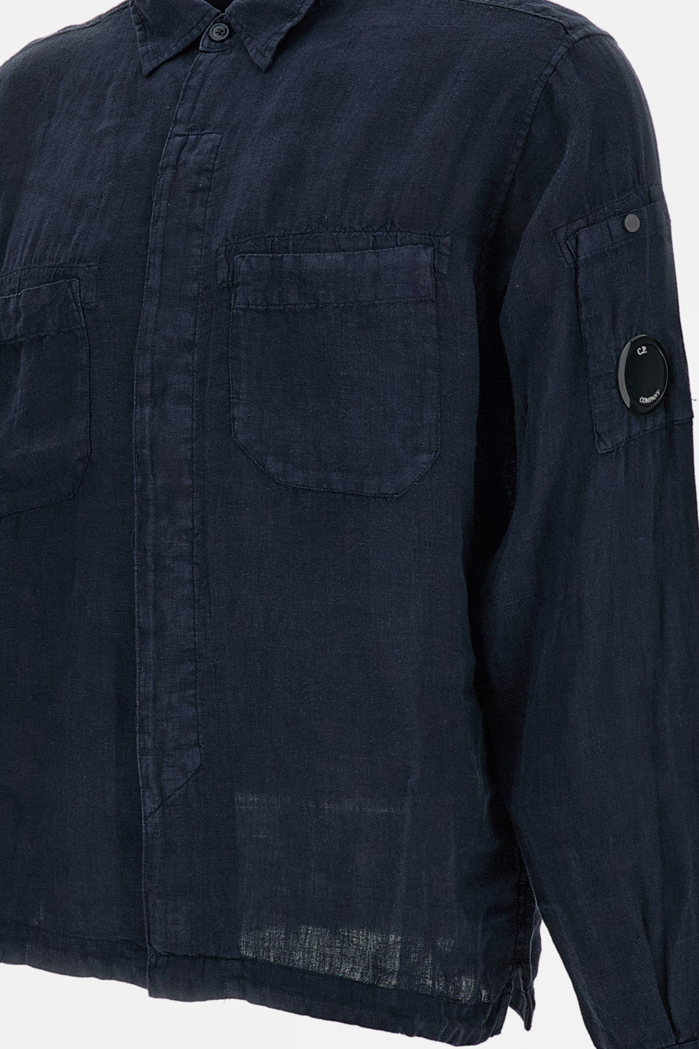 C.P. Company Men Shirts Long Sleeve In Linen