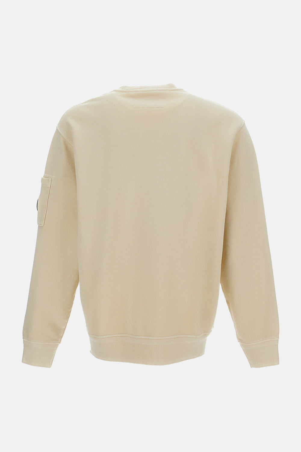 C.P. Company C.P. Company Men Cotton Diagonal Fleece Crewneck Lens Sweatshirt