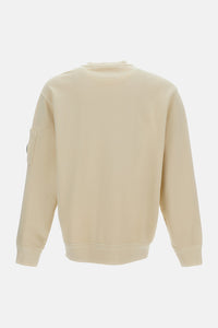 C.P. Company C.P. Company Men Cotton Diagonal Fleece Crewneck Lens Sweatshirt