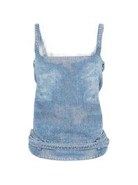 DIESEL Diesel Women Denim Tank Top