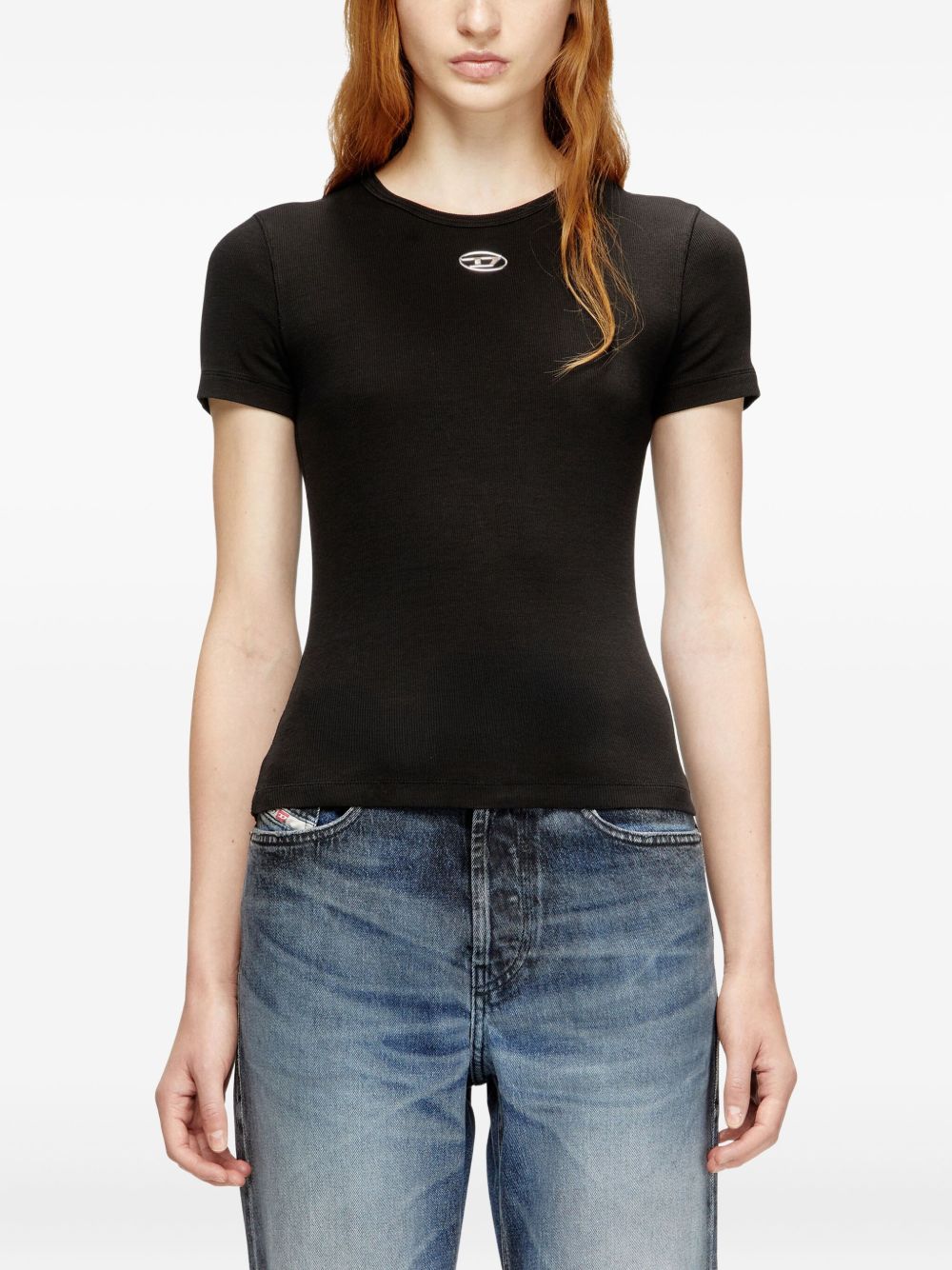 DIESEL Diesel Women Logo Cotton T-Shirt
