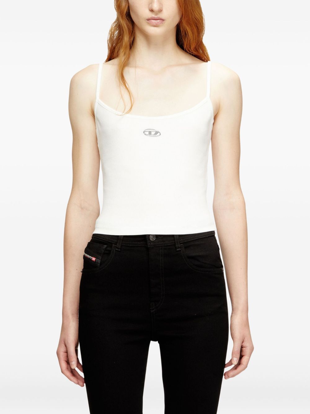 DIESEL Diesel Women Logo Cotton Tank Top