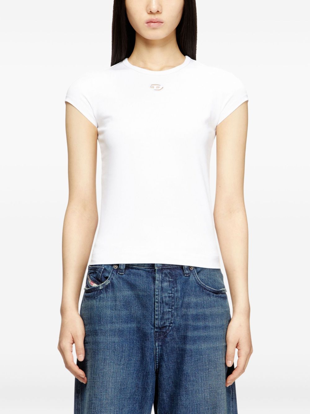 DIESEL Diesel Women Logo Cotton T-Shirt