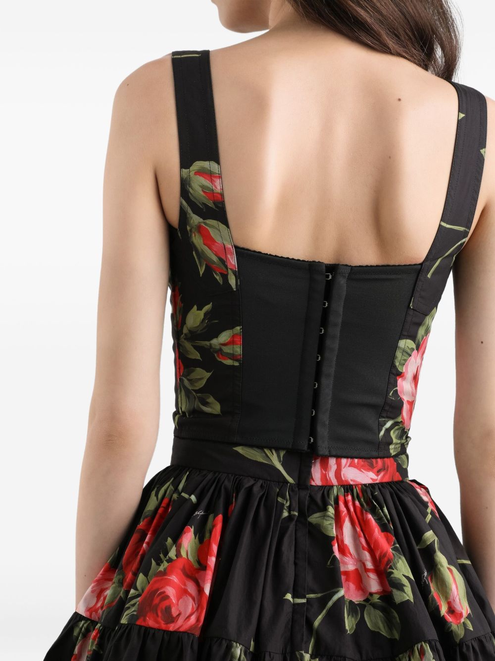 Dolce & Gabbana Dolce & Gabbana Women Rose Bouquet Print Bustier Top