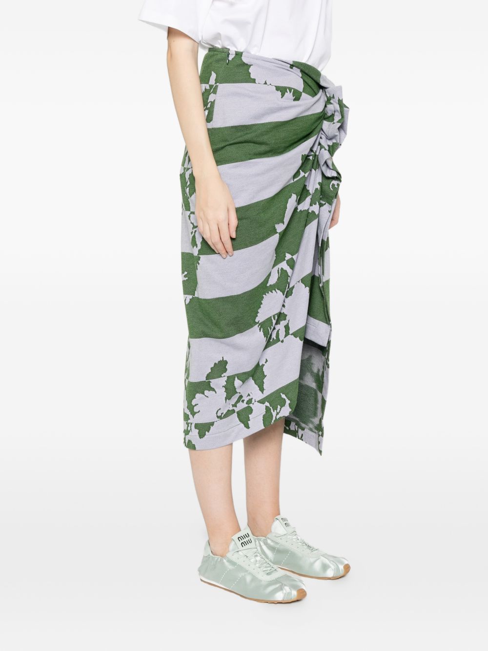 Dries Van Noten Women Hunam Cotton Skirt