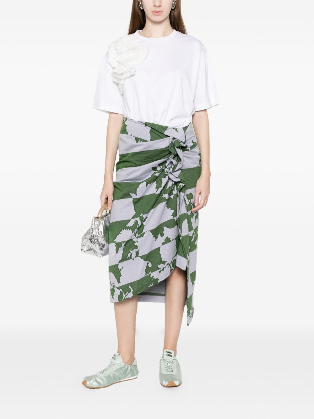 Dries Van Noten Women Hunam Cotton Skirt