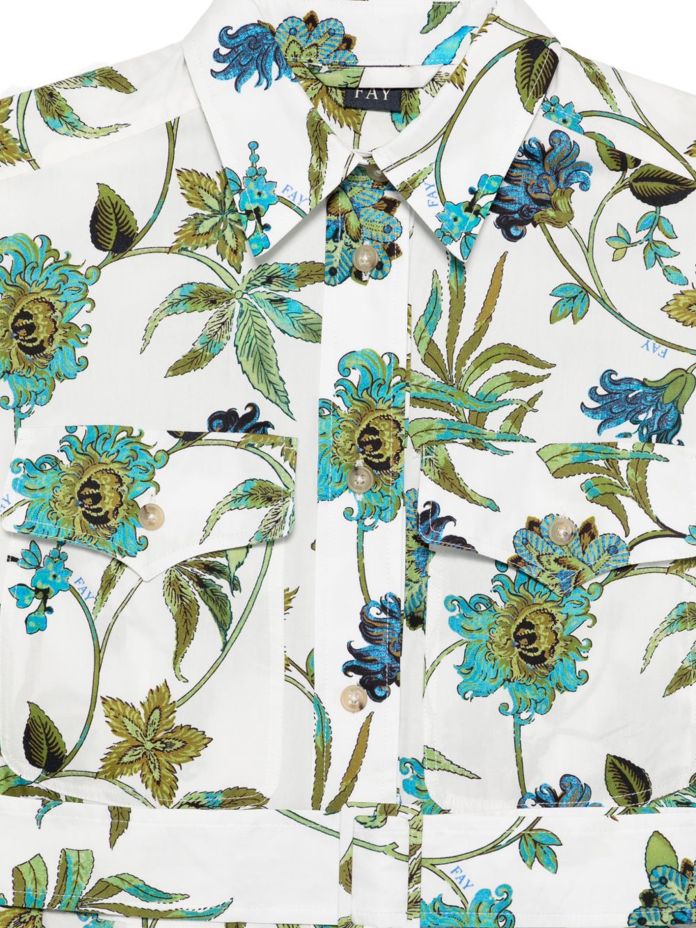 Fay Women Printed Cotton Chemisier Dress