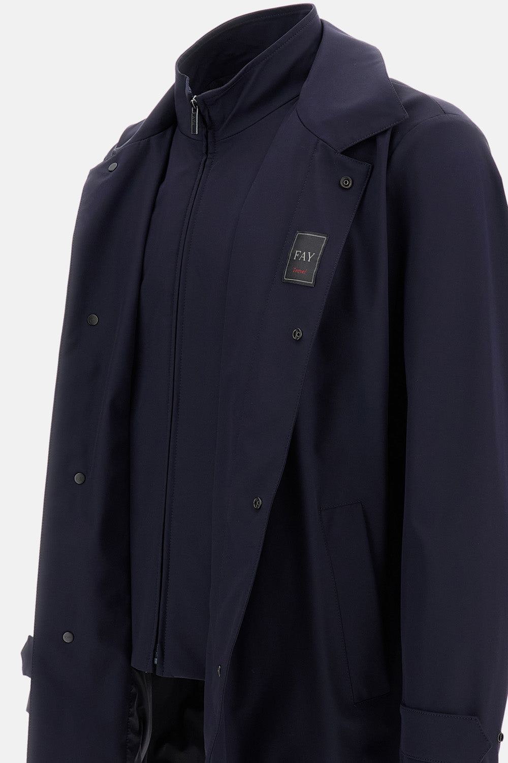 Fay Fay Men Morning Coat In Jersey Stretch