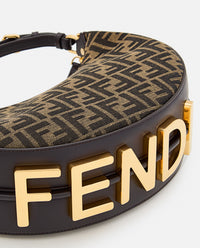 Fendi Women Small Fendigraphy Jacquard Ff Shoulder Bag