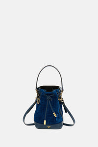 Fendi Women Mon Tresor Denim Mini Bag