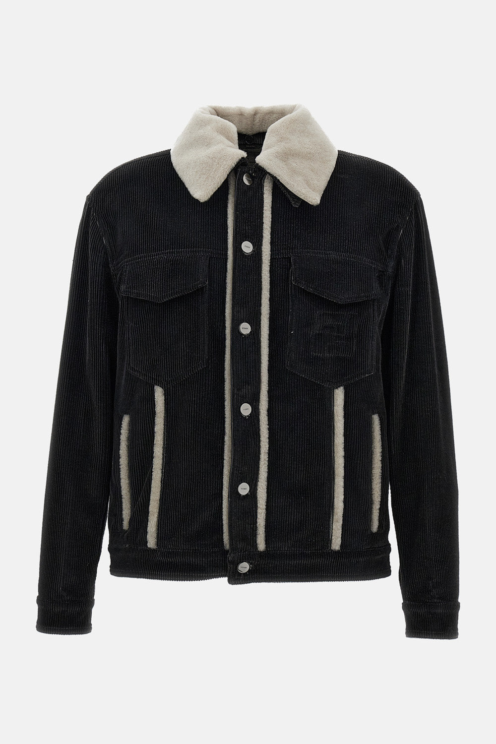 Fendi Men Corduroy Cotton Jacket