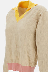 Fendi Women Color Block Ff T-Shirt