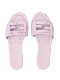 Fendi Women Baguette Leather Flat Sandals