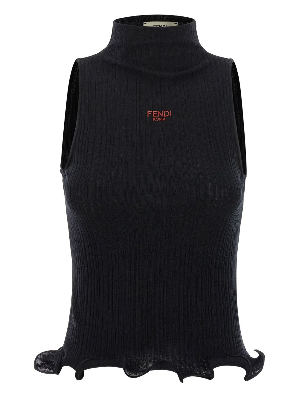 Fendi Women Logo Cotton Tank Top