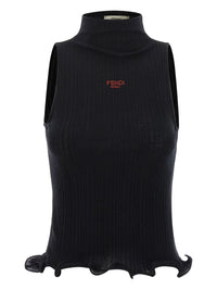 Fendi Women Logo Cotton Tank Top
