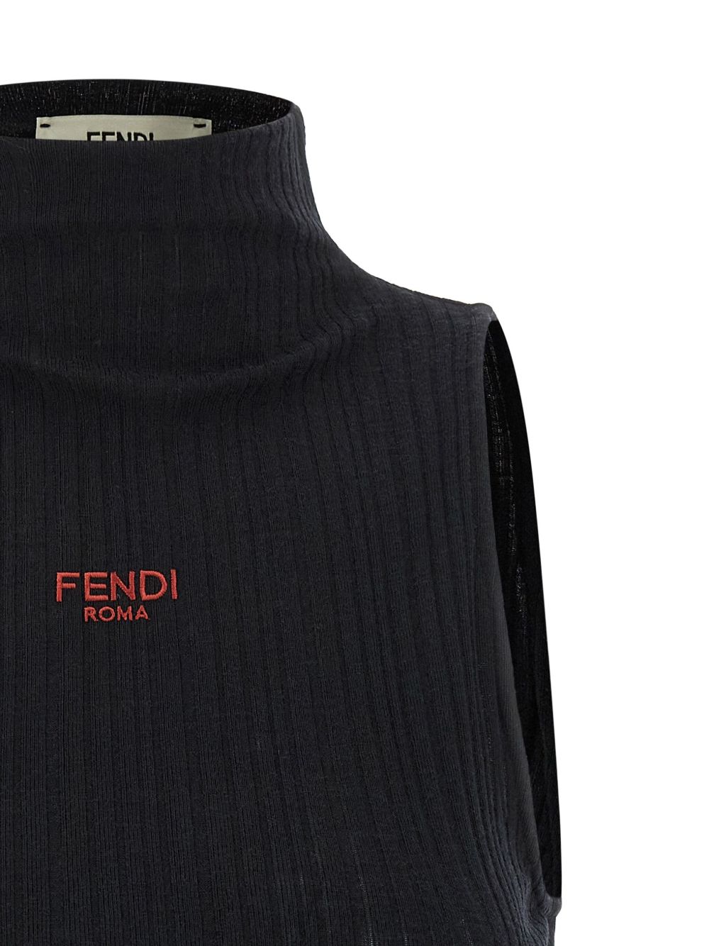 Fendi Women Logo Cotton Tank Top