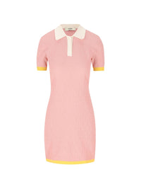 Fendi Women Cotton And Silk Blend Short Dress