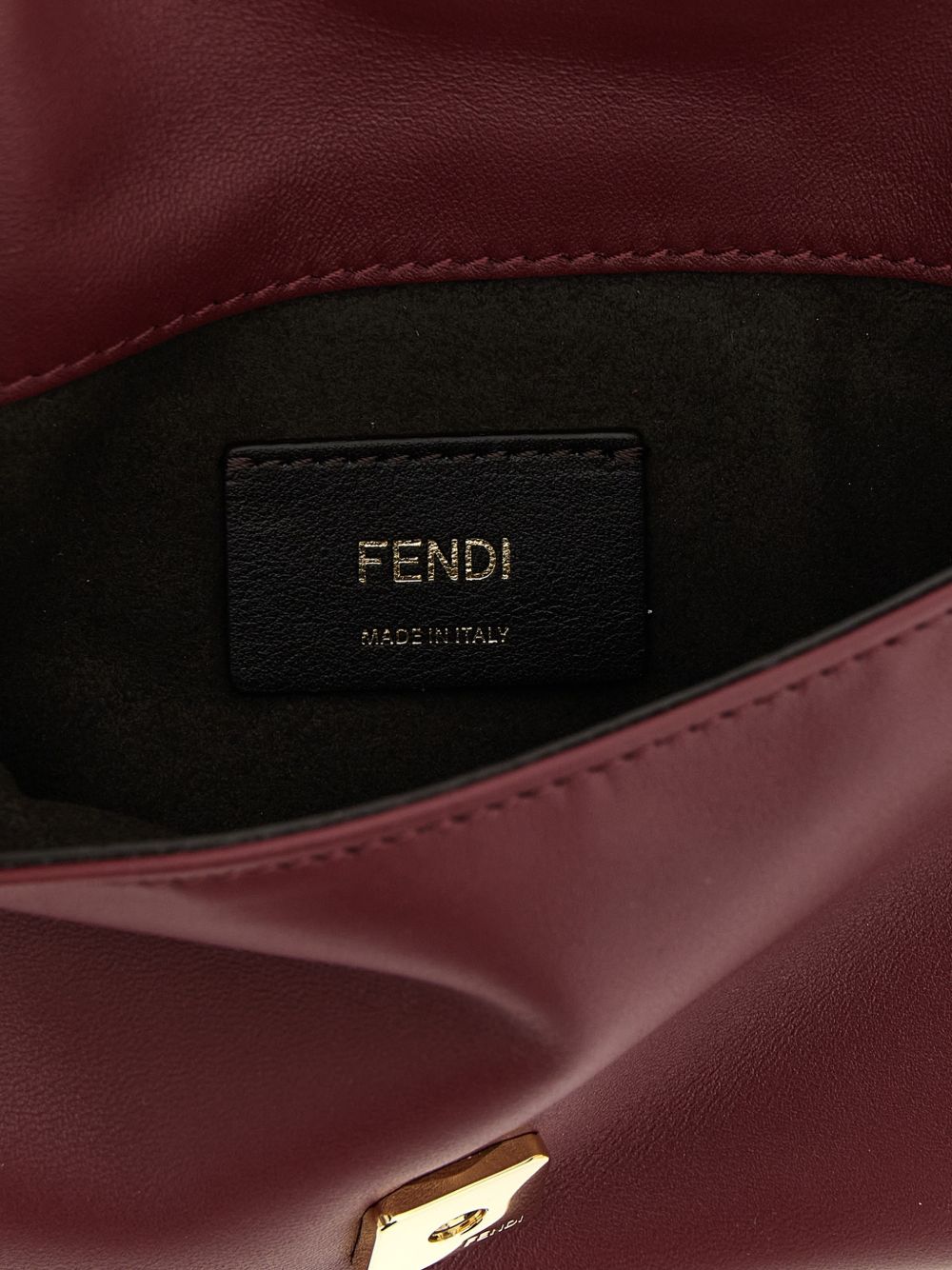 Fendi Women Mamma Baguette Leather Pouch