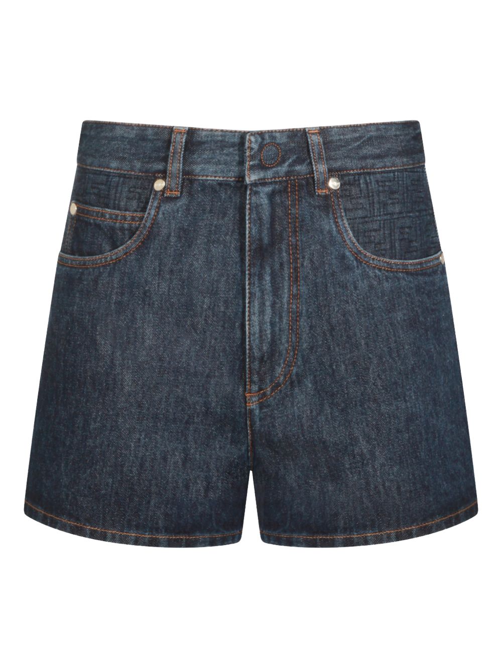 Fendi Women Denim Cotton Shorts