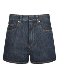 Fendi Women Denim Cotton Shorts