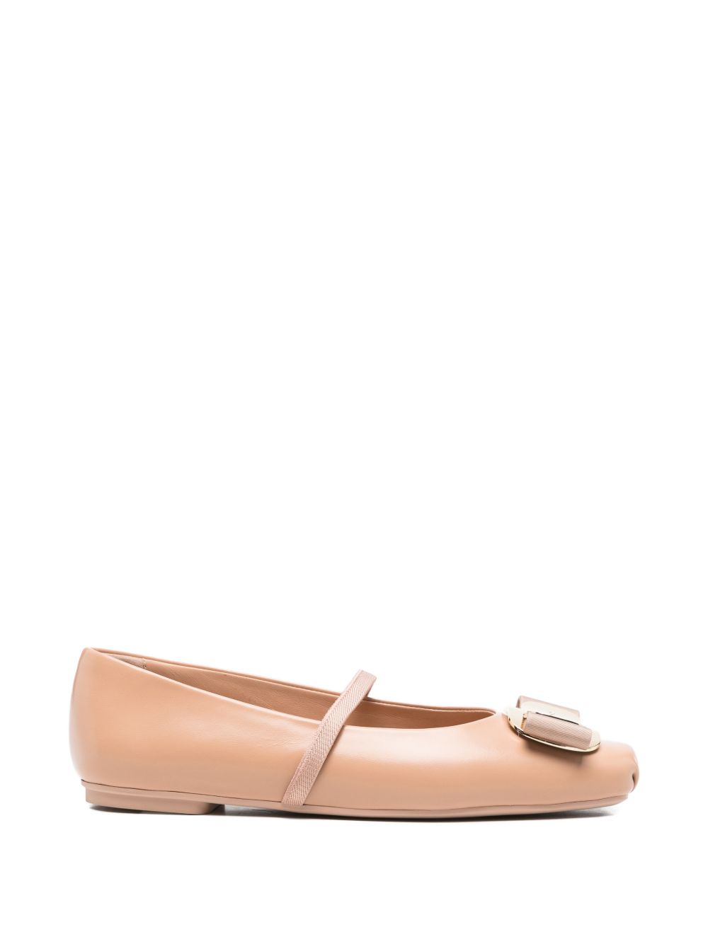 Ferragamo Women Vara Leather Ballets