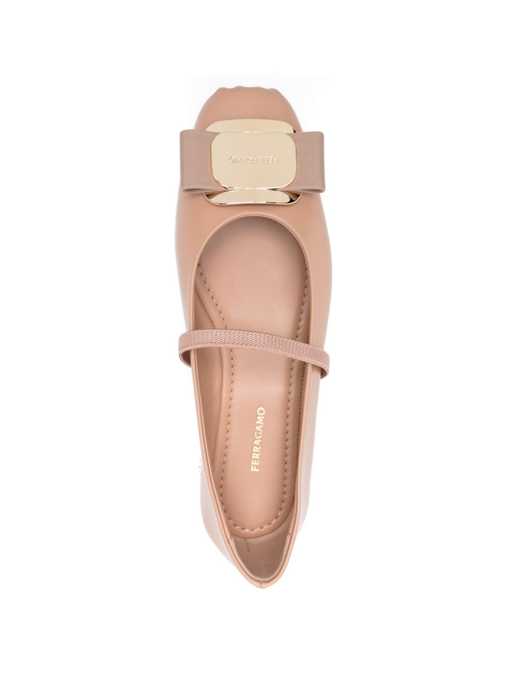 Ferragamo Women Vara Leather Ballets