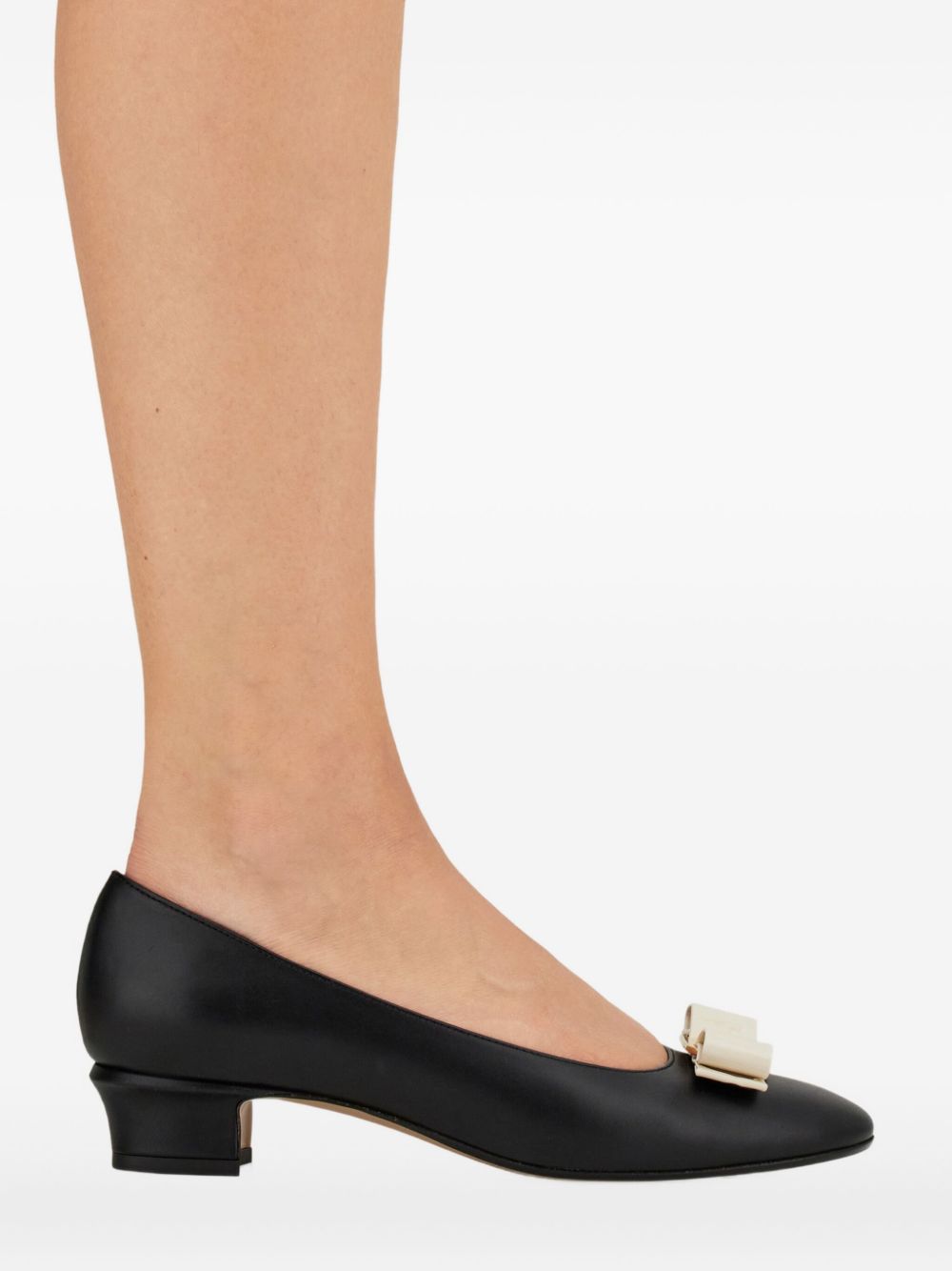 Ferragamo Women Vara Leather Pumps